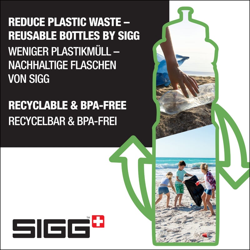 Sigg - WMB Sports Water Bottle - Made in Switzerland - With 3-Stage Sport Cap - Lightweight Metal - Gym, Biking - 25 Oz - Image 4